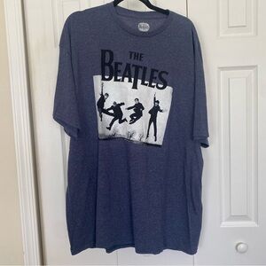 The Beatles T-shirt Men’s XXL‎ 2XL Heather Blue Graphic Band Jumping NEW